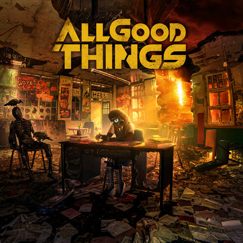ALL GOOD THINGS - HOPE IN HELL - TRANSLUCENT ORANGE & BLACK