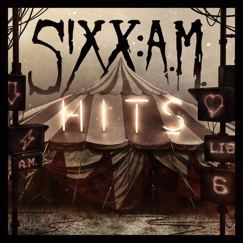 SIXX:A.M. - HITS - TRANSLUCENT RED WITH BLACK SMOKE