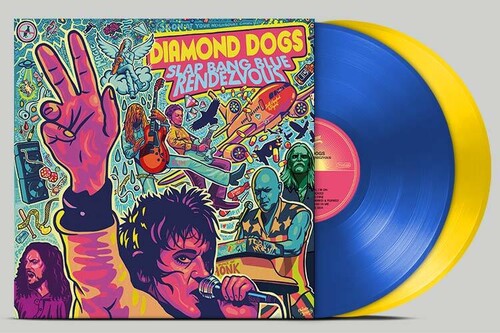 DIAMOND DOGS - SLAP BANG BLUE RENDEZVOUS - BLUE YELLOW