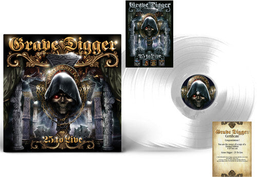GRAVE DIGGER - 25 TO LIVE - CRYSTAL CLEAR
