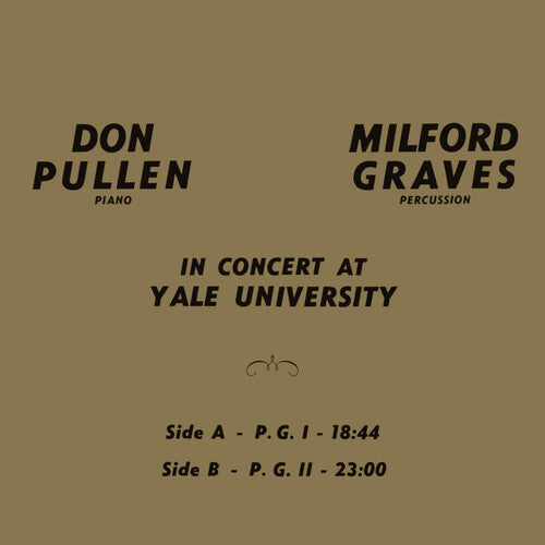 GRAVES,MILFORD / PULLEN,DON - IN CONCERT AT YALE UNIVERSITY