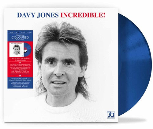 JONES,DAVY - INCREDIBLE - BLUE VINYL