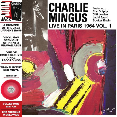 MINGUS,CHARLIE - LIVE IN PARIS 1964 VOL. 1 - TRANSLUCENT RED