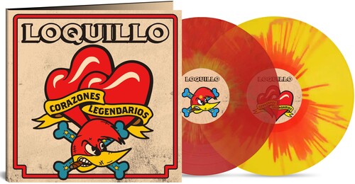 LOQUILLO - CORAZONES LEGENDARIOS - RED & YELLOW SPLATTER