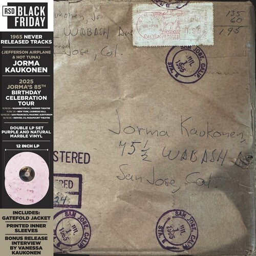 KAUKONEN,JORMA - WABASH AVENUE: 1965 NEVER RELEASED TRACKS