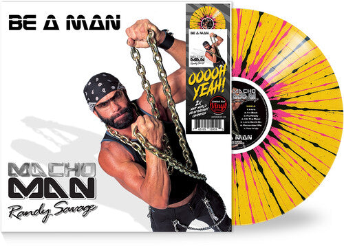 MACHO MAN RANDY SAVAGE - BE A MAN - YELLOW/BLACK/PINK)