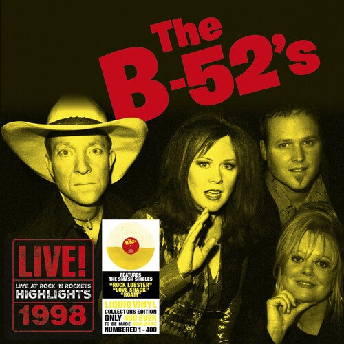 B-52'S - LIVE AT ROCK 'N ROCKETS - YELLOW LIQUID VINYL