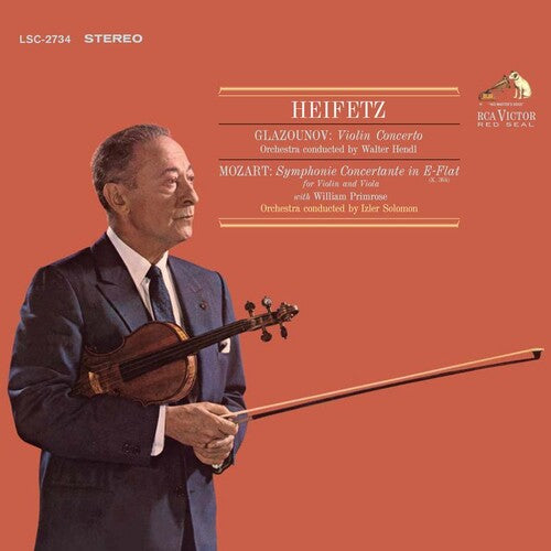 Jascha Heifetz – Glazounov: Violin Concerto / Mozart: Symphonie Concertante in E-Flat
