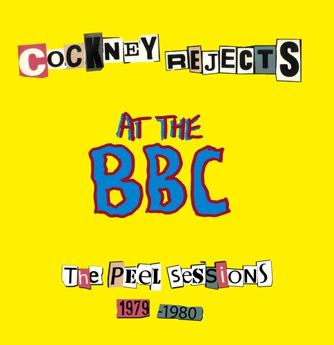COCKNEY REJECTS - LIVE AT THE BBC - CLARET & BLUE SPLATTER VINYL