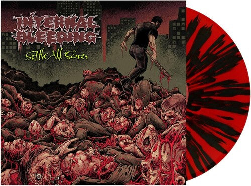 INTERNAL BLEEDING - SETTLE ALL SCORES - RED & BLACK SPLATTER VINYL