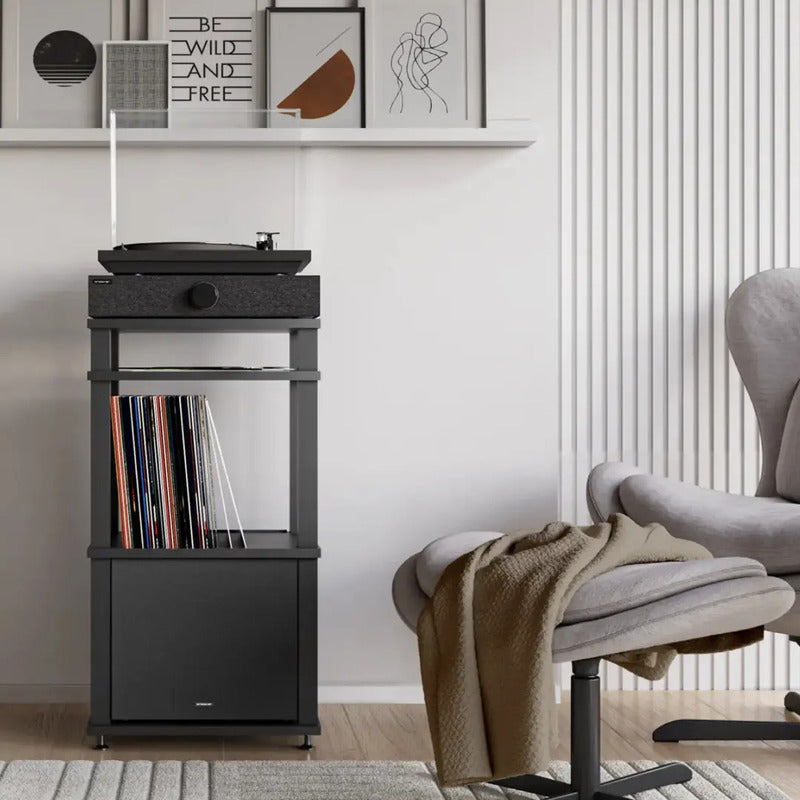 Sistema De Audio Hifi Con Rack Y Subwoofer - Spinquartet Mus Negro