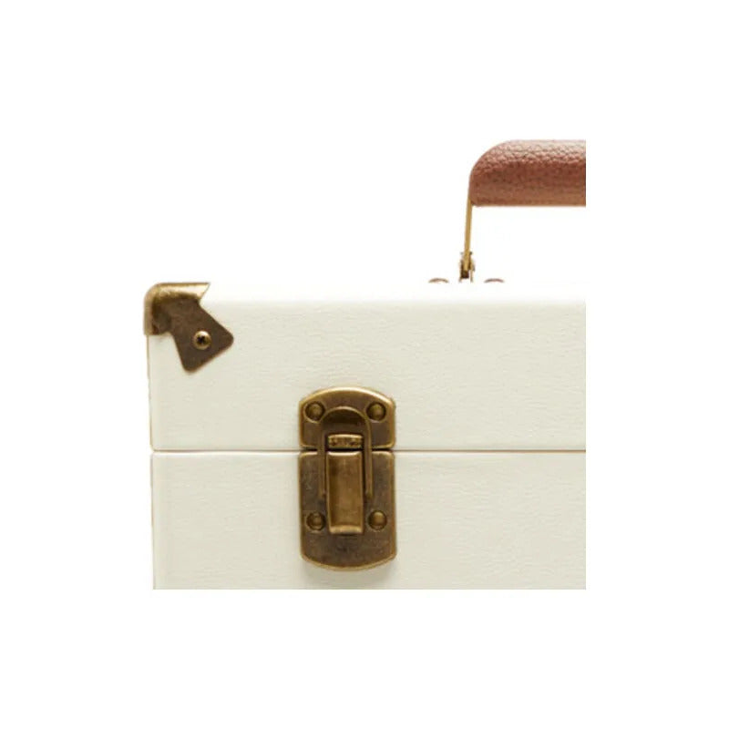 Valija Gpo Para Discos De Vinilo Color Crema