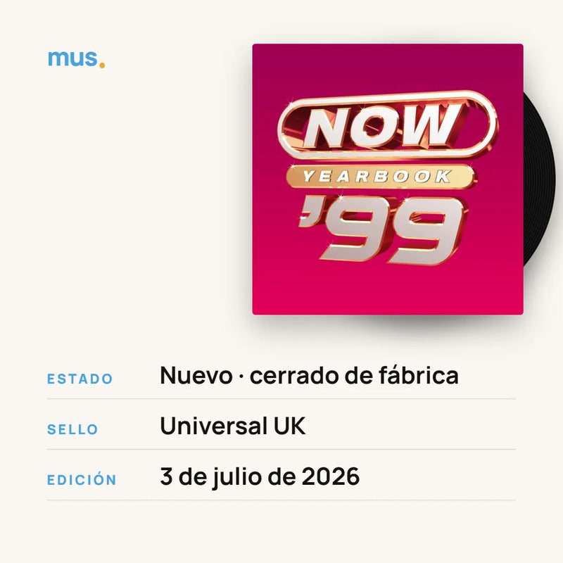 Now Yearbook 1999 - Various Artists - Vinilo Mus Estándar