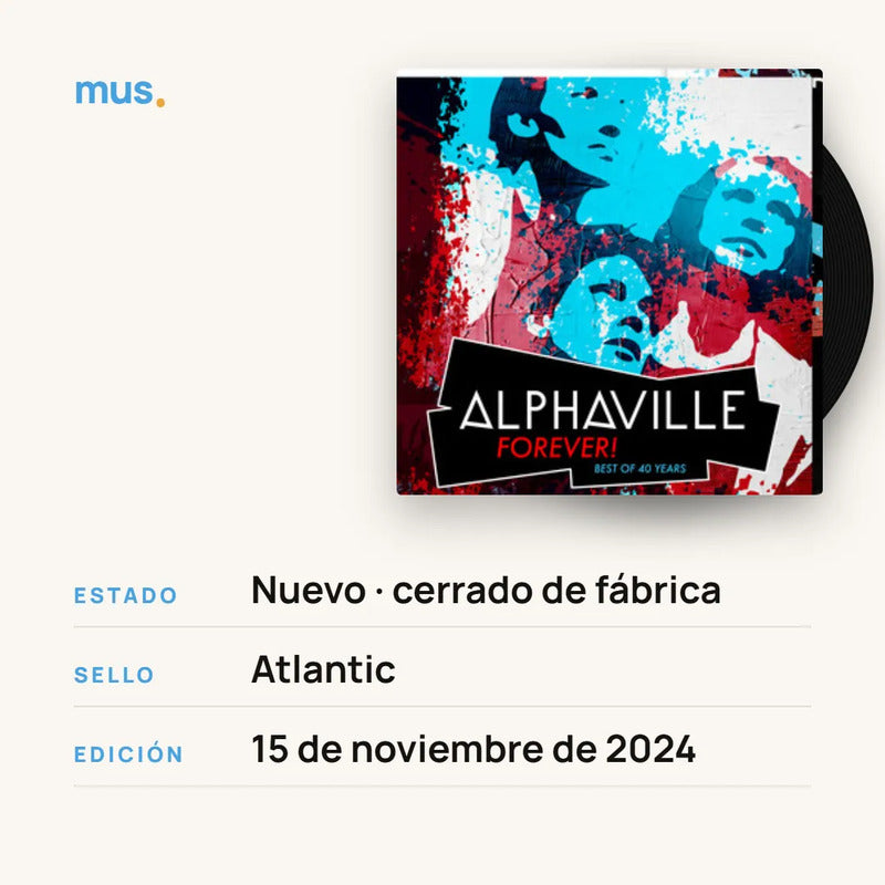 Alphaville - Forever! Best Of 40 Years - Vinilo Mus Estándar