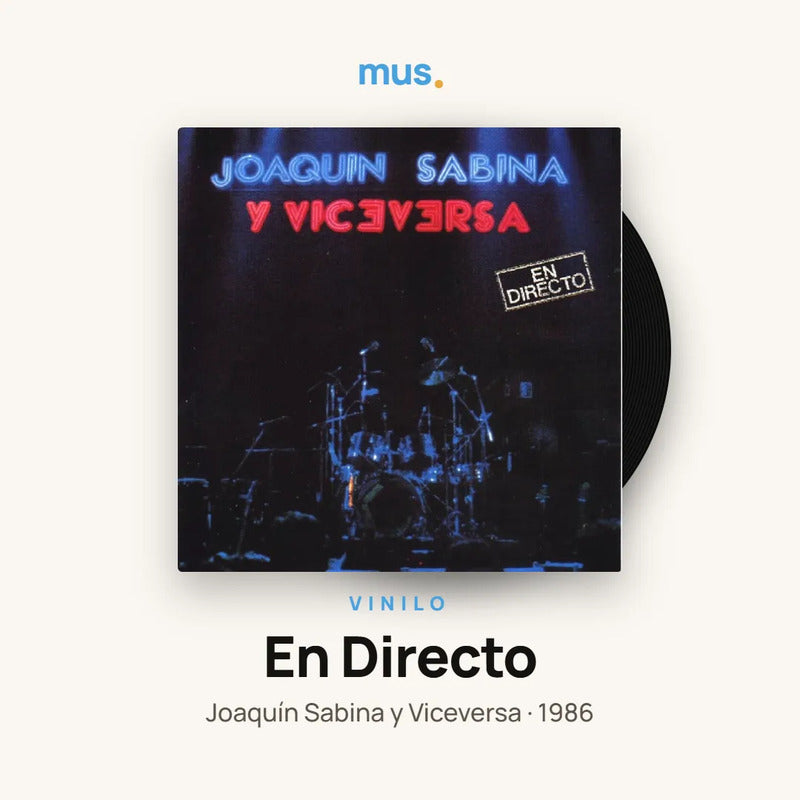 Joaquín Sabina - Y Viceversa En Directo - 2 Lp - Vinilo Mus Estándar