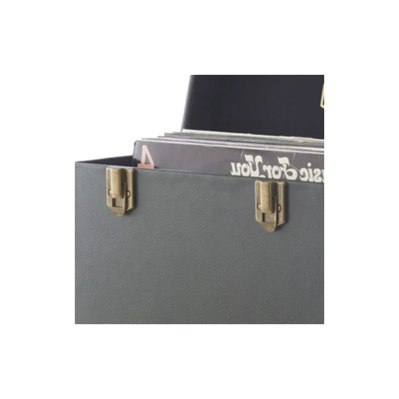 Valija Gpo Para Discos De Vinilo Color Negro