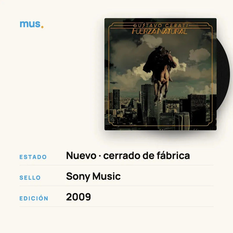 Gustavo Cerati - Fuerza Natural - 2 Lp - Vinilo Mus