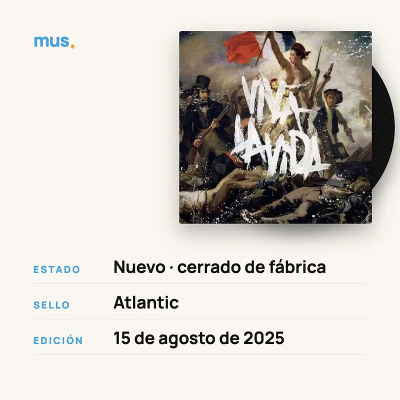 Coldplay - Viva La Vida Or Death - All Friends Vinilo Mus Estándar
