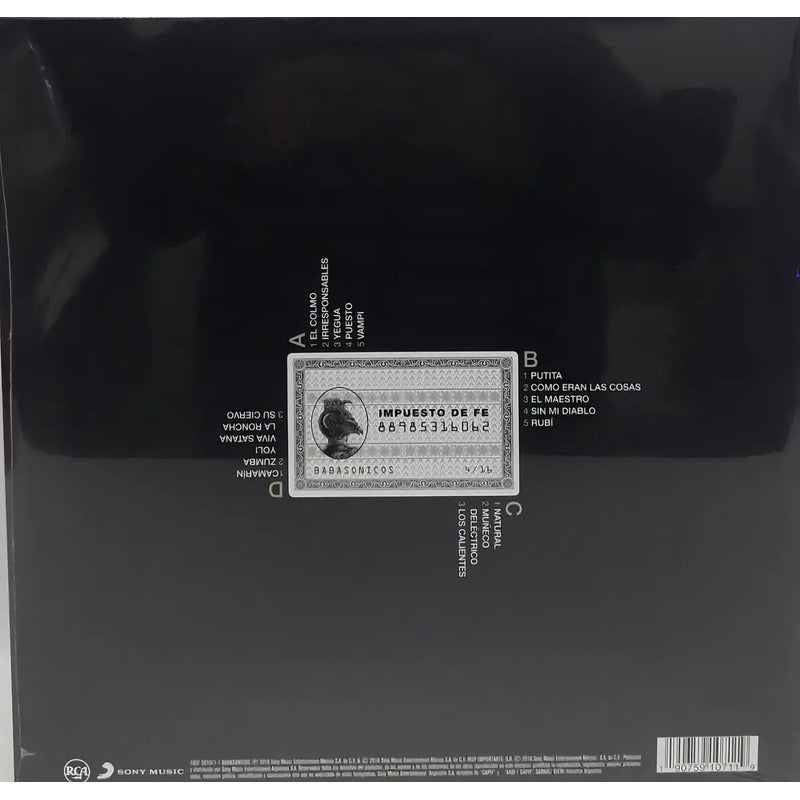 Babasonicos - Impuesto De Fe - 2 Lp - Vinilo Mus