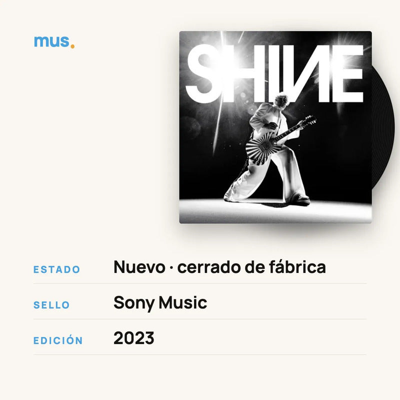Fito Páez - Shine - Lp - Vinilo Mus Estándar