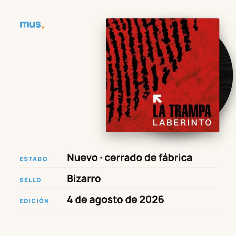 La Trampa - Laberinto - Vinilos Mus Edición Especial 20 Años