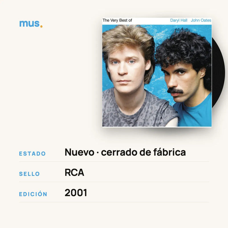 Daryl Hall & John Oates - The Very Best - 2 Lp - Vinilo Mus Edición Limitada