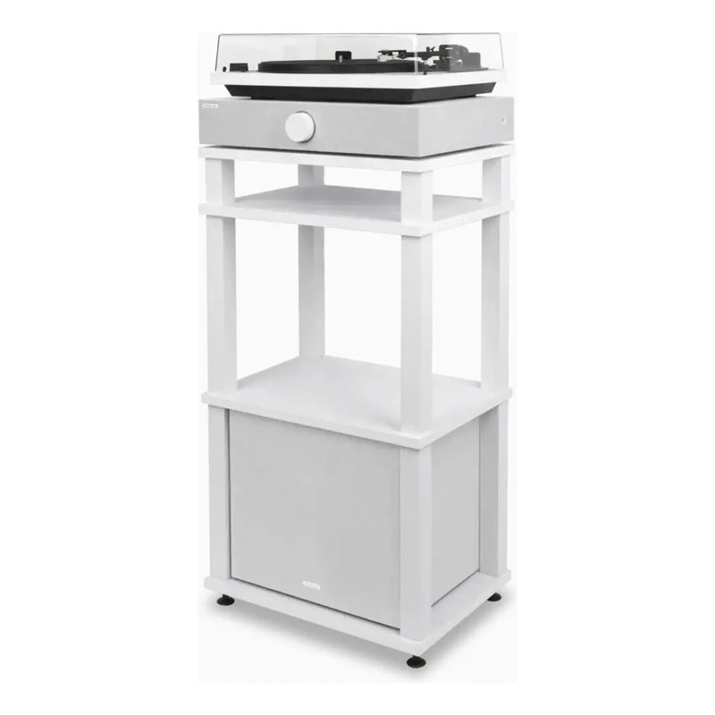 Sistema De Audio Hifi Con Rack Y Subwoofer - Spinquartet Mus Blanco