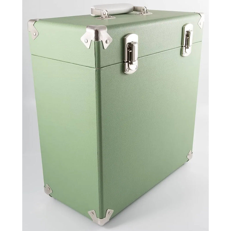 Gpo Retro Swb18gre 12  Vinyl Record Case 35 Count Capacity Verde