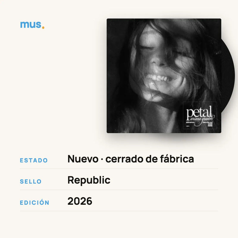 Ariana Grande - Petal Eternal - Lp - Vinilo Mus Estándar