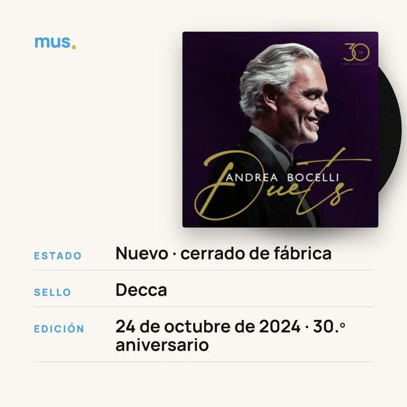 Andrea Bocelli  Duets – 30th Anniversary, foto 4 de 5