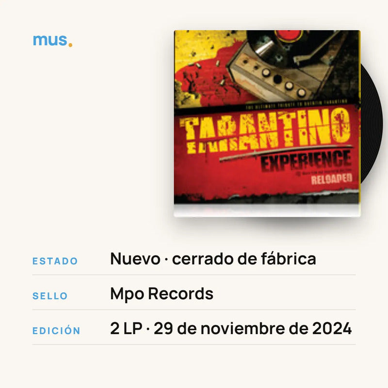 The Tarantino Experience Reloaded - Various... - Vinilo Mus Estándar
