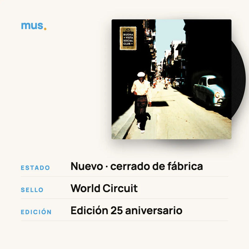 Buena Vista Social Club 25th A. Edición De Lujo 2 Vinilo Mus Edición Limitada