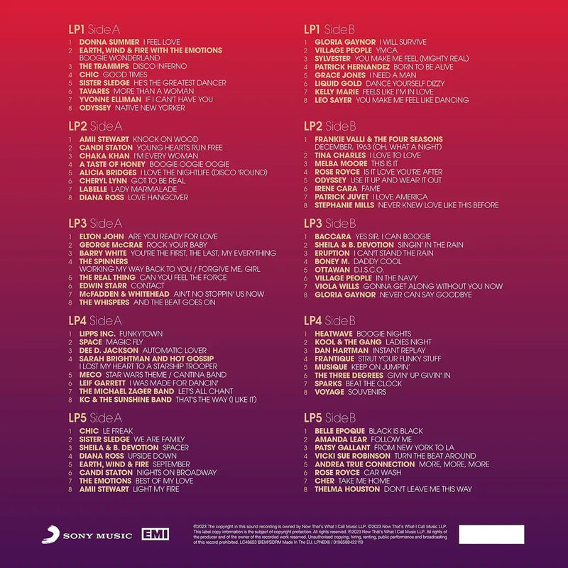 Now Presents Disco Various - 5lp Boxset / Vinilo - Mus Versión Del Álbum Edición Limitada