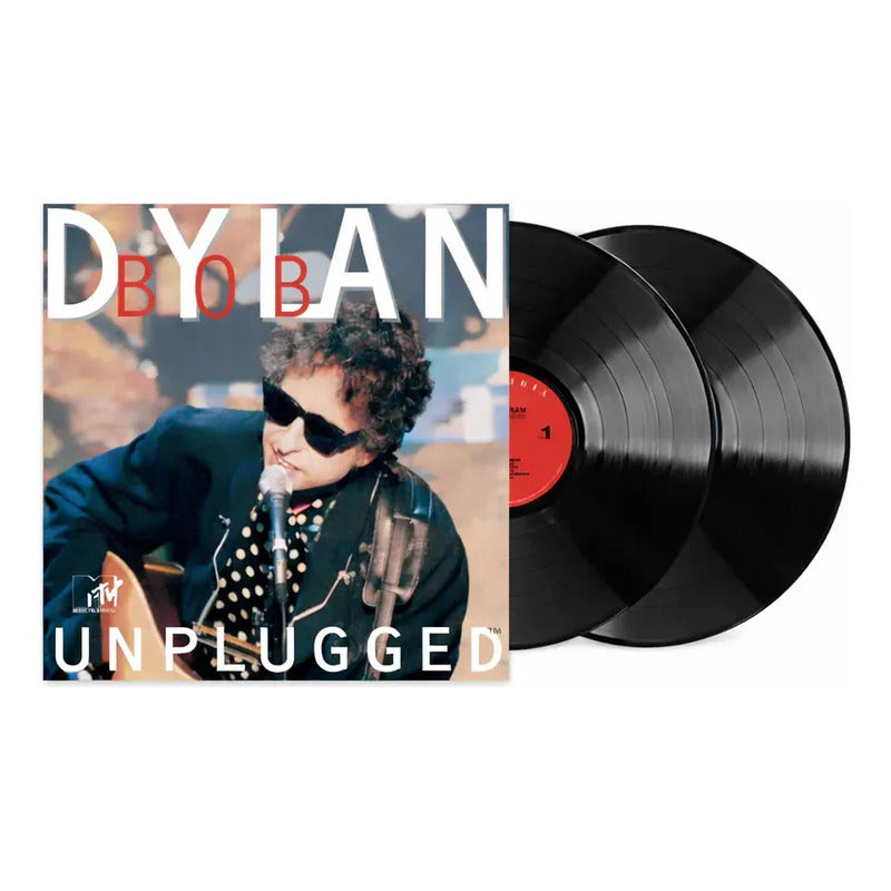 Vinilo Lp De Bob Dylan: Mtv Unplugged Doble Álbum Clásico Estándar