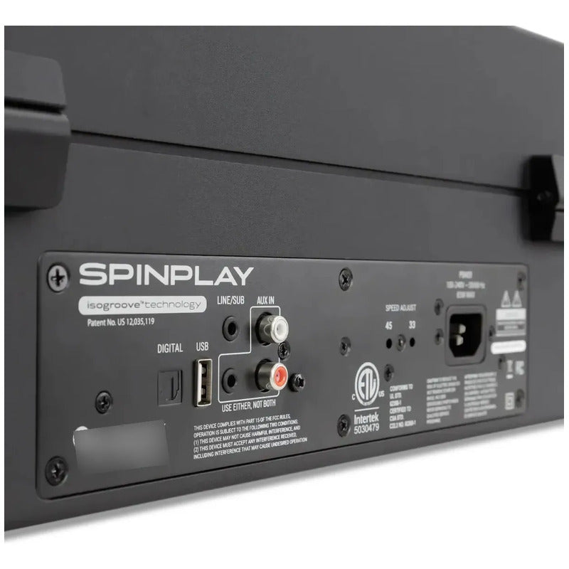 Tocadiscos Andover Spinplay Mus Negro