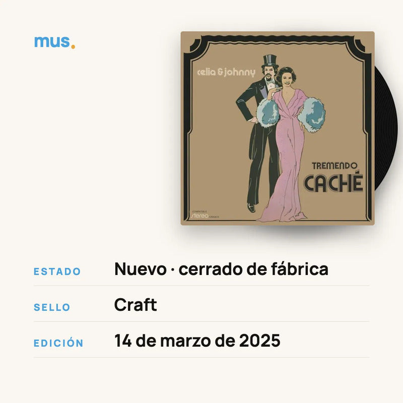 Celia Cruz & Johnny Pacheco - Tremendo Cache Vinilo Mus Remasterizado