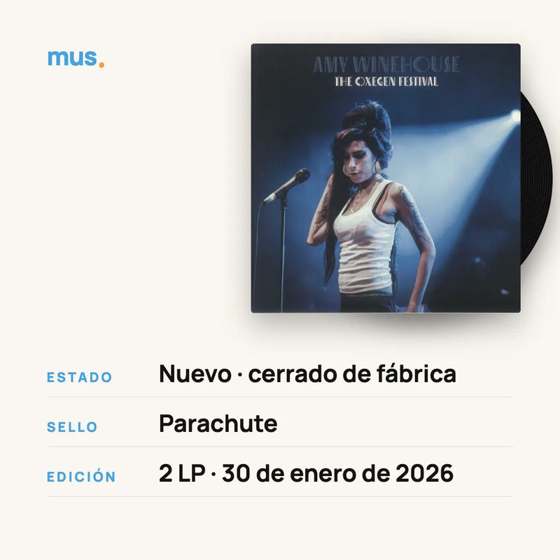 Amy Winehouse - The Oxegen Festival - 2lp - Vinilo Mus Edición Limitada