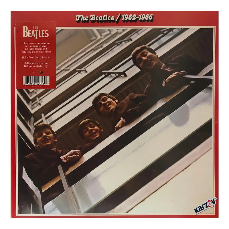 Álbum En Vinilo The Beatles 1962 - 1966 Expanded Red 2023: Pack De 3 Lps Estándar