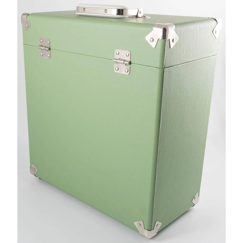 Gpo Retro Swb18gre 12  Vinyl Record Case 35 Count Capacity Verde