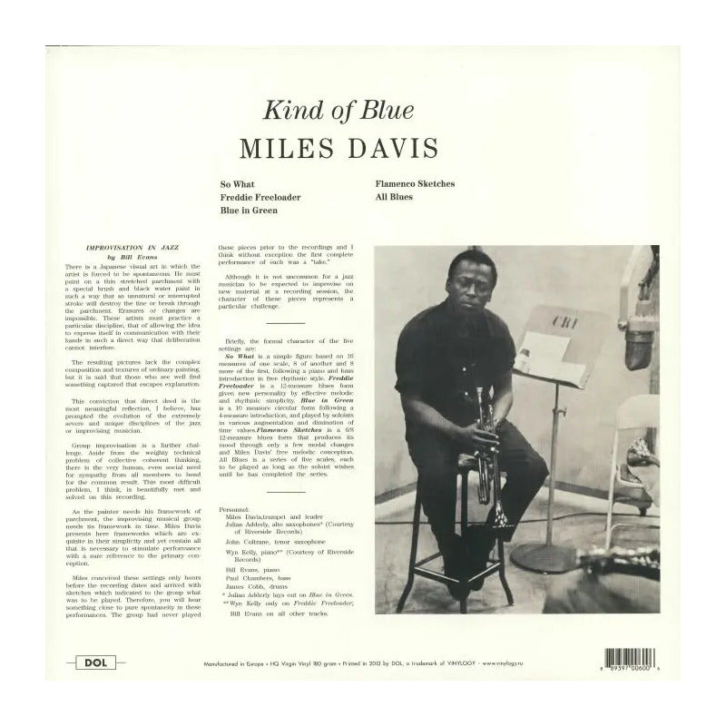 Miles Davis - Kind Of Blue - Vinilo Mus (indie) Estándar