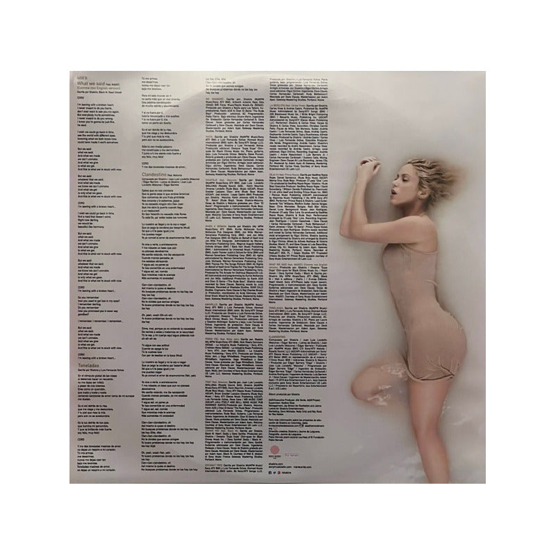 Disco Vinyl Shakira-el Dorado (2 X Gold Vinyl) Versión Del Álbum Estándar