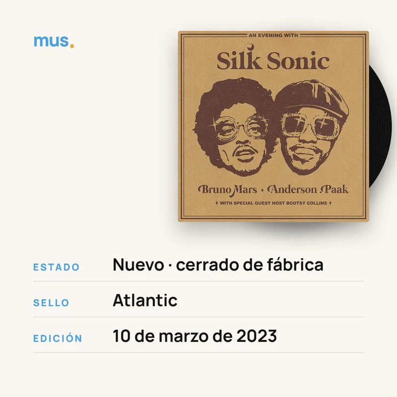 Bruno Mars, Anderson,silk - An Evening With...  - Vinilo Mus Estándar