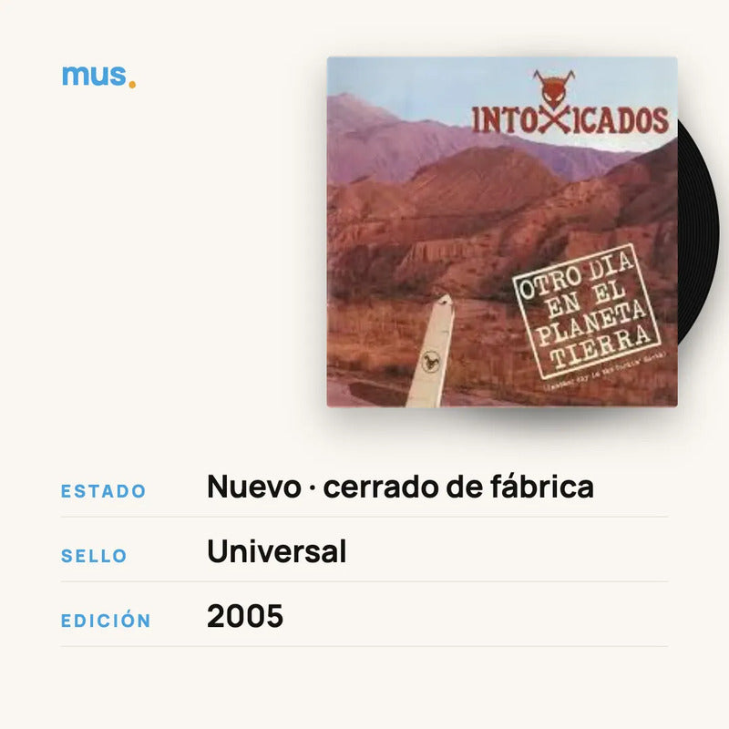 Intoxicados - Otro Día En El Planeta - 2lp - Vinilo Mus Estándar