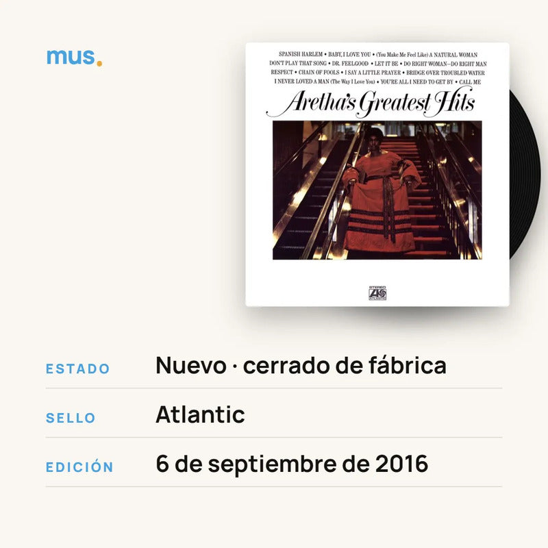 Aretha Franklin - Greatest Hits (2 Lp) - Vinilos Mus Estándar