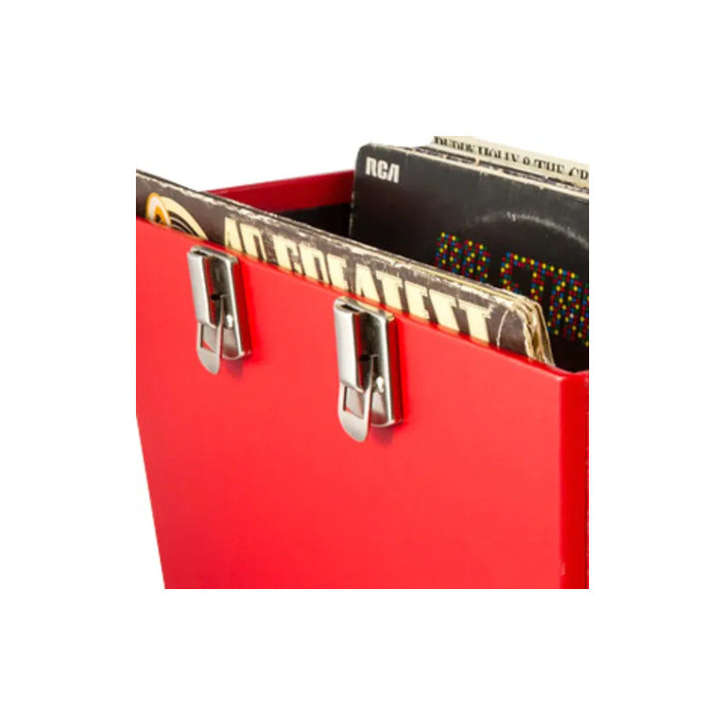 Valija Gpo Para Discos De Vinilo Color Rojo