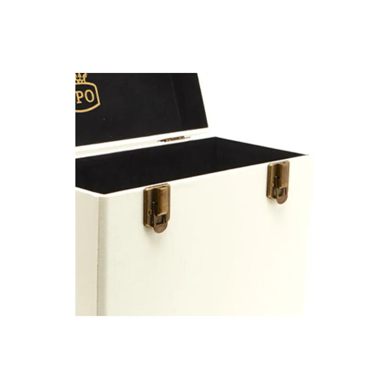 Valija Gpo Para Discos De Vinilo Color Crema