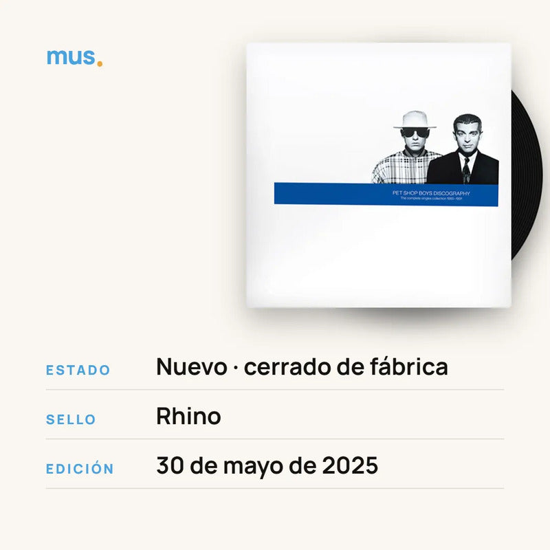 Pet Shop Boys Discography: Singles Collection - Vinilo Mus Estándar