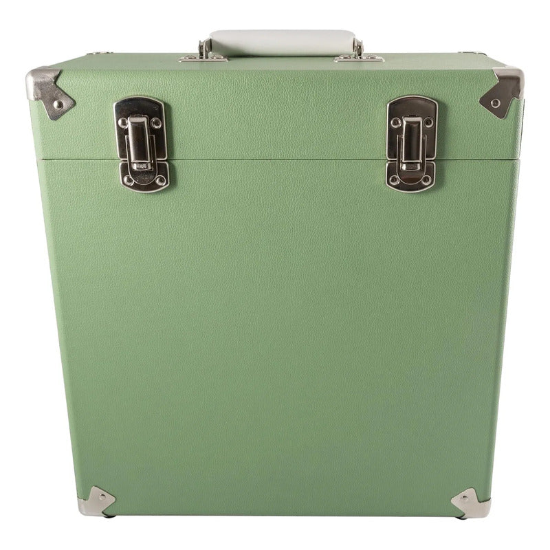 Gpo Retro Swb18gre 12  Vinyl Record Case 35 Count Capacity Verde