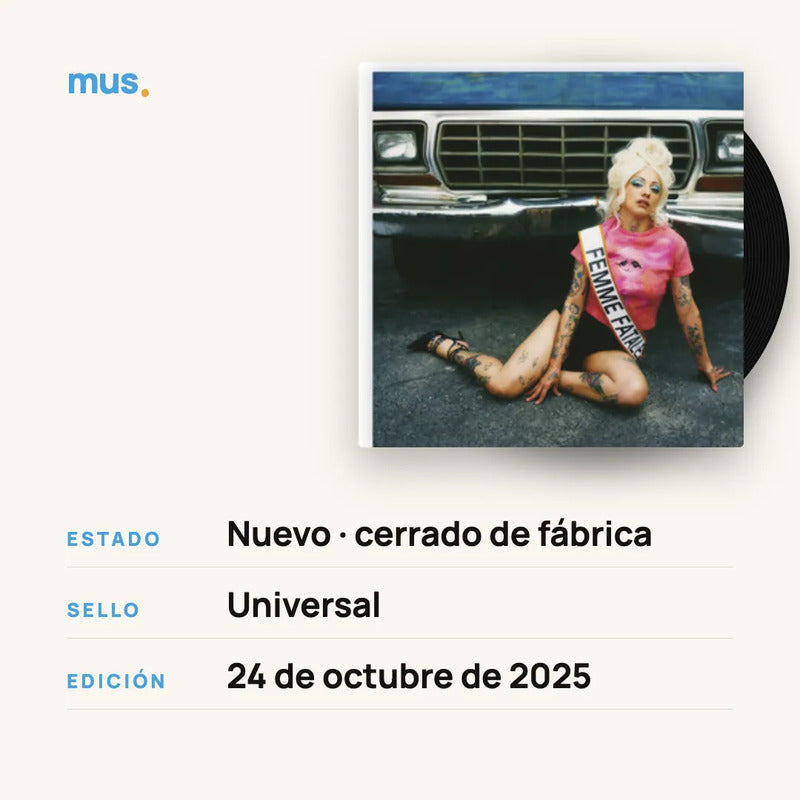Mon Laferte - Femme Fatale - 2 Lp - Vinilo Mus Estándar